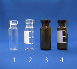 クリンプトップバイアル　ガラス　11mm：標準口 規格サイズ：12x32mm　200-0012～200-0021