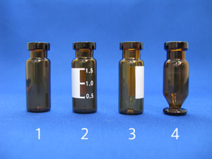 クリンプトップバイアル　ガラス　11mm：広口 規格サイズ：12x32mm　4011-12～4011-1Y